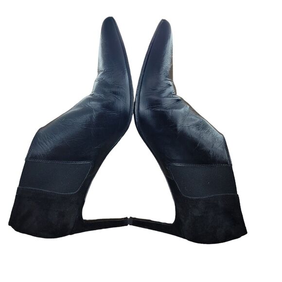 Rag & Bone Beha Chelsea Shooties Size 39 EU, Size 9 US Black Leather 3" Stiletto - Picture 6 of 13